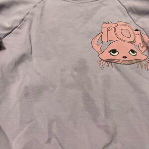 Pink Crab Design Pet Fish Apparel